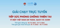 Khởi động giải chạy trực tuyến “Tiếp sức phòng, chống thiên tai - Vì một Việt Nam an toàn, sạch và xanh”