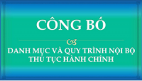 Công bố thủ tục hành chính nội bộ trong tỉnh Tây Ninh