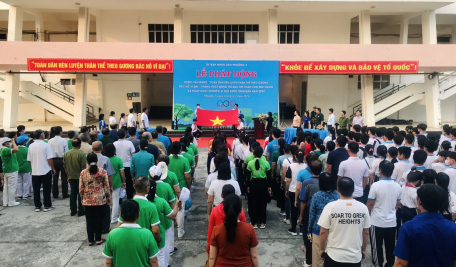 Phường 3 thành phố Tây Ninh tổ chức Lễ phát động Cuộc vận động “Toàn dân rèn luyện thân thể theo gương Bác Hồ vĩ đại’, Tháng hoạt động thể dục thể thao cho mọi người và Ngày chạy Olympic vì sức khoẻ toàn dân năm 2024