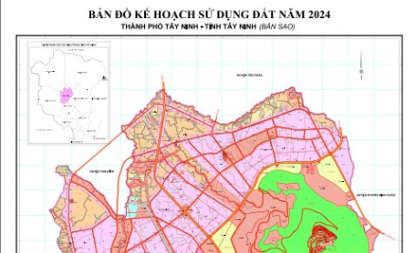 Công bố công khai Kế hoạch sử dụng đất năm 2024 thành phố Tây Ninh