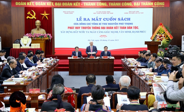 Ra mắt cuốn sách của Tổng Bí thư Nguyễn Phú Trọng về phát huy truyền thống đại đoàn kết