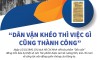 Dân vận khéo thì việc gì cũng thành công