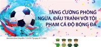 Tăng cường phòng ngừa, đấu tranh với tội phạm, vi phạm pháp luật liên quan đến cá độ bóng đá