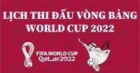 Lịch thi đấu vòng bảng World Cup 2022