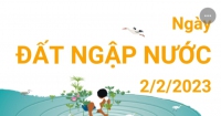 Ngày Đất ngập nước 2/2/2023: Cùng hành động bảo vệ, sử dụng bền vững vùng đất ngập nước