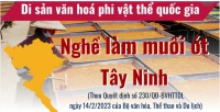 Nghề làm muối ớt Tây Ninh - Di sản văn hóa phi vật thể quốc gia