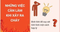 Những việc cần làm khi xảy ra cháy