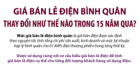 Giá bán lẻ điện bình quân thay đổi như thế nào trong 15 năm qua