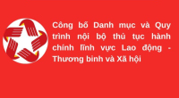 Công bố thủ tục hành chính mới ban hành, thủ tục hành chính bãi bỏ thuộc phạm vi chức năng quản lý nhà nước Bộ Lao động - Thương binh và Xã hội