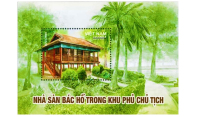 Phát hành đặc biệt bộ tem "Nhà sàn Bác Hồ trong khu Phủ Chủ tịch”