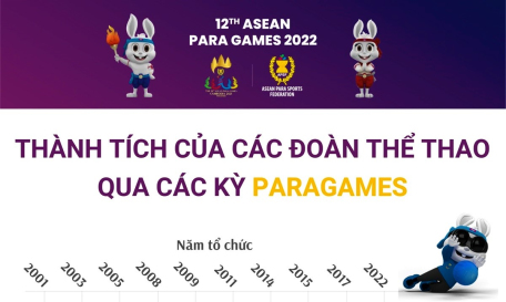 Thành tích của các đoàn thể thao qua các kỳ Para Games