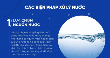 Hướng dẫn xử lý nước hộ gia đình bằng các biện pháp đơn giản