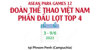 ASEAN Para Games 12: Đoàn thể thao Việt Nam phấn đấu lọt top 4