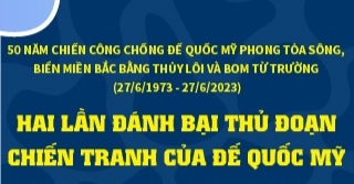 50 năm Chiến công chống đế quốc Mỹ phong tỏa sông, biển miền Bắc bằng thủy lôi và bom từ trường (27/6/1973 - 27/6/2023): Hai lần đánh bại thủ đoạn chiến tranh của đế quốc Mỹ