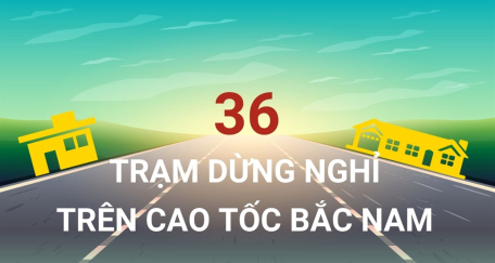 36 trạm dừng nghỉ trên cao tốc Bắc Nam