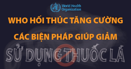 WHO hối thúc tăng cường các biện pháp giúp giảm sử dụng thuốc lá