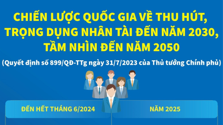 Chiến lược quốc gia về thu hút, trọng dụng nhân tài đến năm 2030, tầm nhìn đến năm 2050