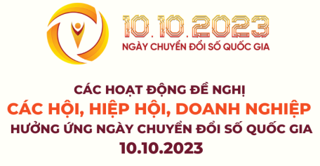 Các hoạt động đề nghị các hội, hiệp hội, doanh nghiệp hưởng ứng Ngày Chuyển đổi số quốc gia 10.10.2023