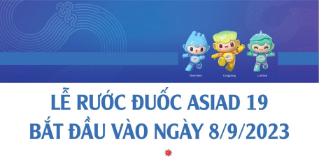 Lễ rước đuốc ASIAD 19 bắt đầu vào ngày 8/9/2023