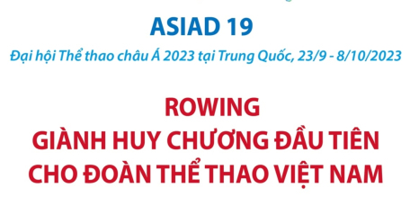 Rowing giành huy chương đầu tiên cho Đoàn Thể thao Việt Nam