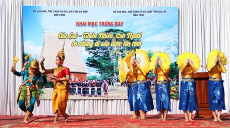 Nghệ thuật múa Rô băm của đồng bào dân tộc Khmer Nam Bộ được phát huy, bảo tồn. (Ảnh: TTXVN)