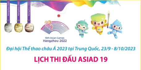 Lịch thi đấu ASIAD 19