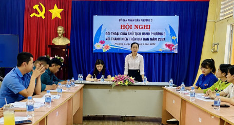 Đối thoại giữa Chủ tịch UBND phường 3 với Đoàn thanh niên