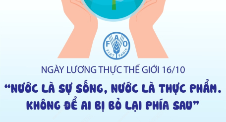 Ngày Lương thực Thế giới 16/10: “Nước là sự sống, nước là thực phẩm. Không để ai bị bỏ lại phía sau”