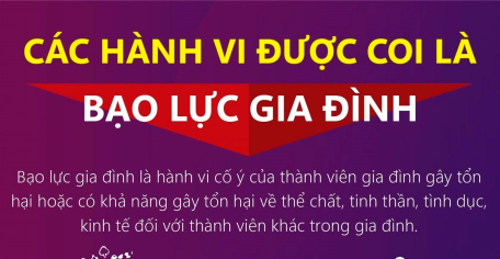 Các hành vi được coi là bạo lực gia đình