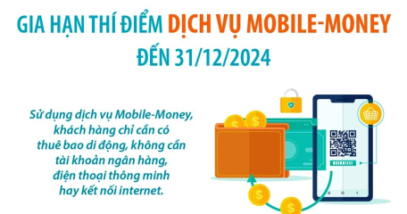 Gia hạn thí điểm dịch vụ Mobile-Money đến 31/12/2024