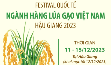 Festival Quốc tế ngành hàng lúa gạo Việt Nam - Hậu Giang 2023