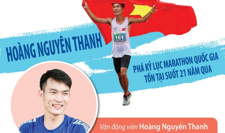 Hoàng Nguyên Thanh phá kỷ lục marathon quốc gia tồn tại suốt 21 năm qua