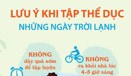 Lưu ý khi tập thể dục những ngày trời lạnh