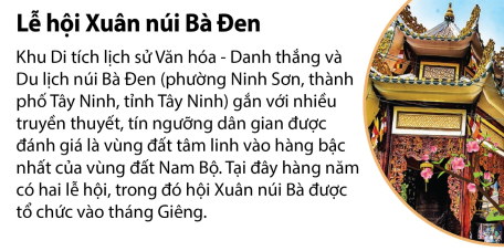 Tây Ninh: Lễ hội Xuân - Núi bà Đen