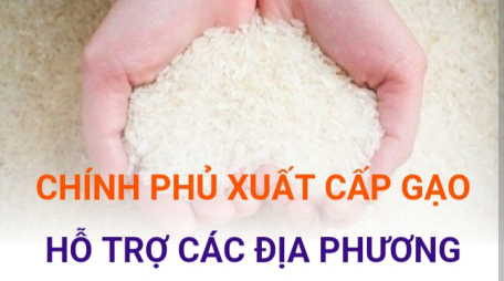 Chính phủ xuất cấp gạo hỗ trợ các địa phương