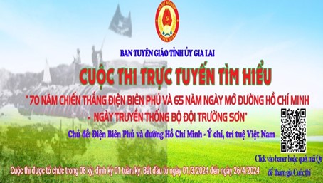 Kỳ 3 Cuộc thi tìm hiểu “70 năm Chiến thắng Điện Biên Phủ và 65 năm ngày mở đường Hồ Chí Minh - ngày truyền thống Bộ đội Trường Sơn”