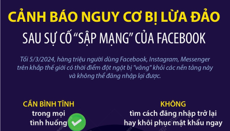 Cảnh báo nguy cơ bị lừa đảo sau sự cố “sập mạng” của Facebook