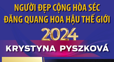 Người đẹp Cộng hòa Séc đăng quang Hoa hậu Thế giới