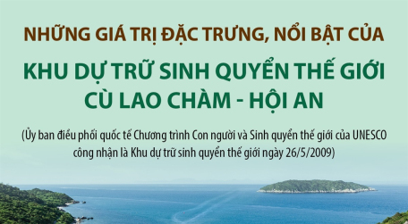 Những giá trị đặc trưng, nổi bật của Khu dự trữ sinh quyển thế giới Cù Lao Chàm - Hội An