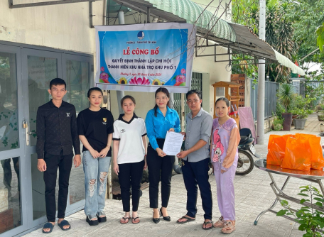 Thành lập Chi hội “Thanh niên khu nhà trọ Khu phố 1” Phường 3