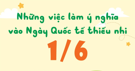 Những việc làm ý nghĩa vào Ngày Quốc tế thiếu nhi 1/6