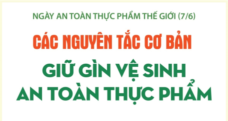 Ngày An toàn thực phẩm thế giới (7/6): Các nguyên tắc cơ bản giữ gìn vệ sinh an toàn thực phẩm