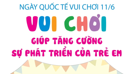 Ngày Quốc tế Vui chơi 11/6: Vui chơi giúp tăng cường sự phát triển của trẻ em