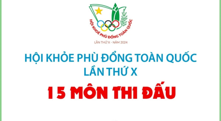 Hội khỏe Phù Đổng toàn quốc lần thứ X: Thắp sáng niềm tin - 15 môn thi đấu