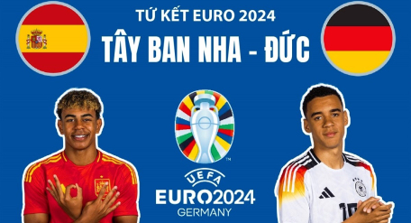 Tứ kết EURO 2024: Tây Ban Nha - Đức