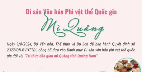 Mì Quảng - Di sản Văn hóa phi vật thể Quốc gia