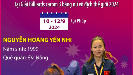 Việt Nam lần đầu tiên giành huy chương tại Giải Billiards carom 3 băng nữ vô địch thế giới 2024