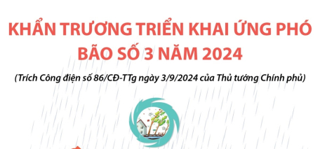 Khẩn trương triển khai ứng phó với bão số 3 năm 2024