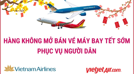 Hàng không mở bán vé máy bay Tết sớm phục vụ người dân