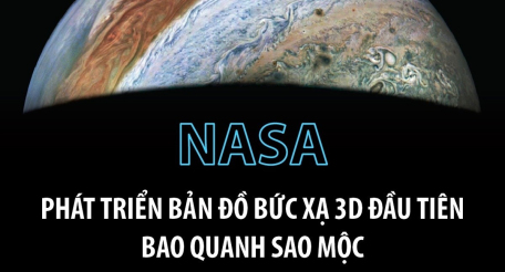 NASA phát triển bản đồ bức xạ 3D đầu tiên bao quanh Sao Mộc